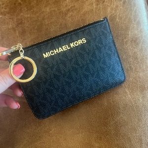 MICHAEL KORS Jet set coin pouch ID Cardholder keyring wallet
